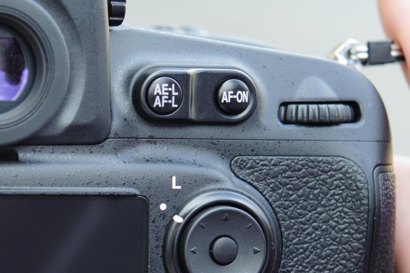 You can activate autofocus with your camera’s AF-On control, rather than the shutter-release button.
