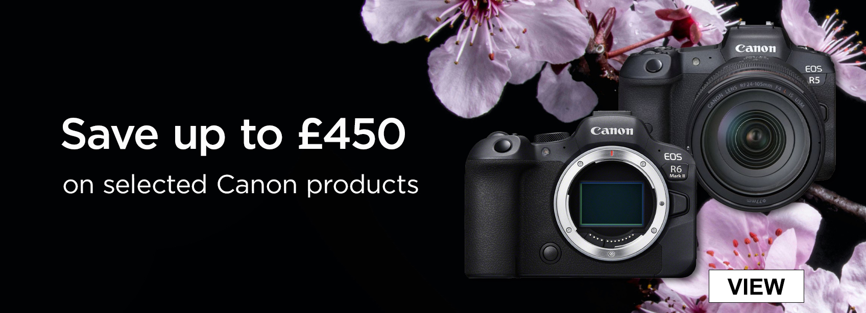 Save up to £450 on selected Canon products
